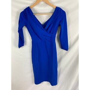 Teri Jon Rickie Freeman Royal Blue Dress Size 0
